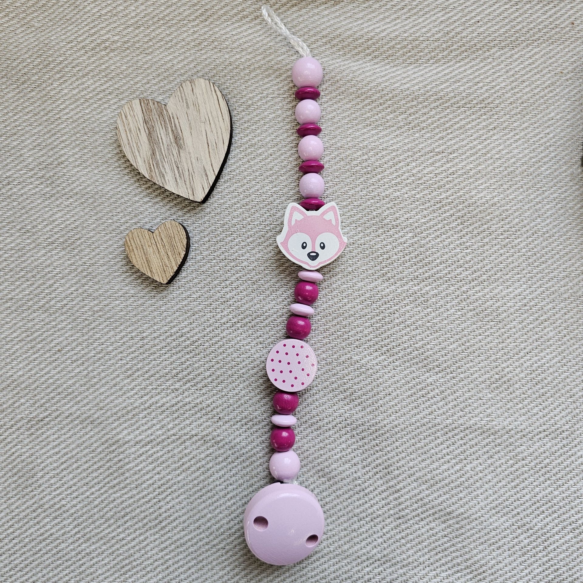 Bastelset Schnullerkette Rosa IV